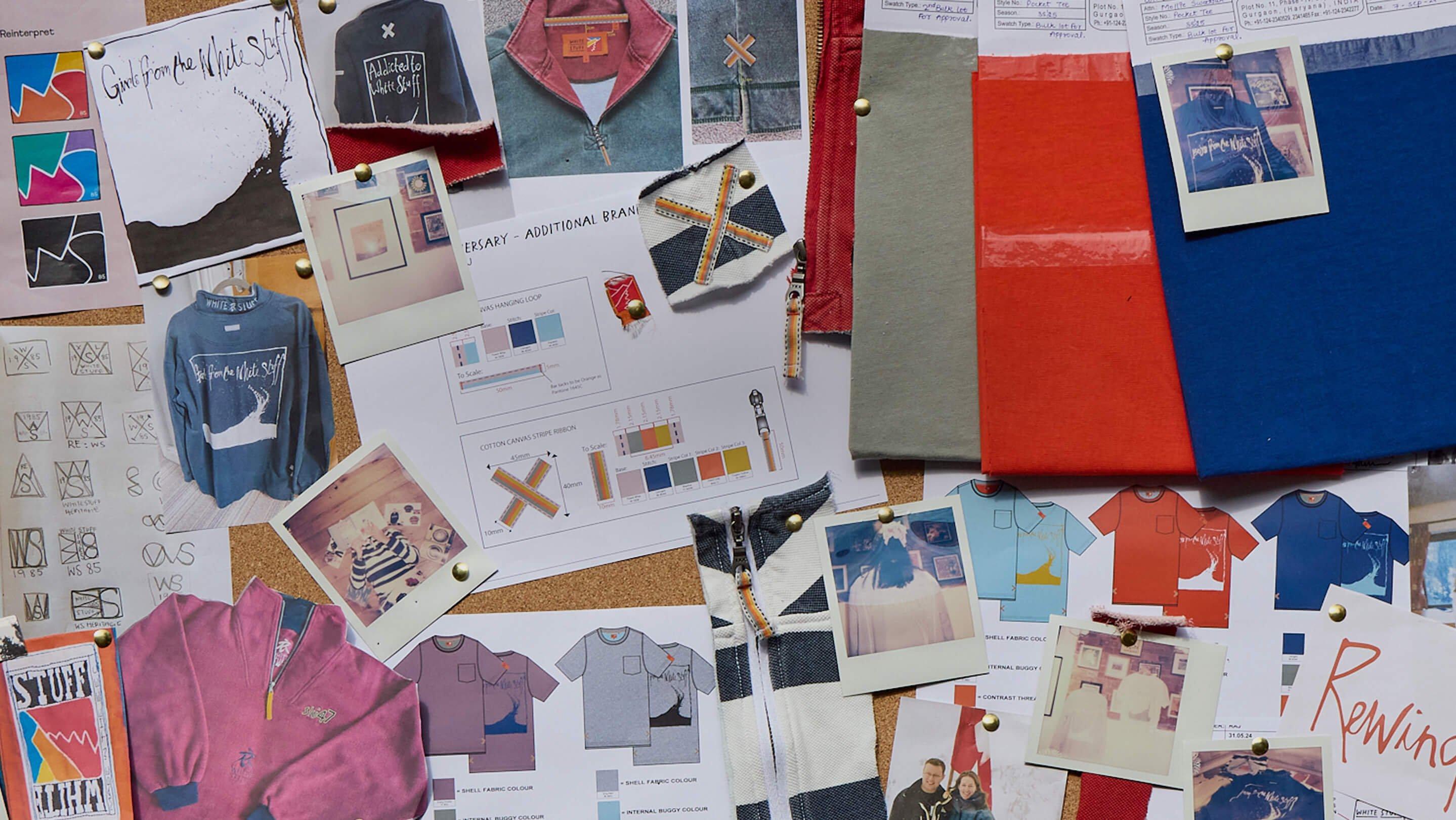 a bulletin board with many different papers and pictures on it