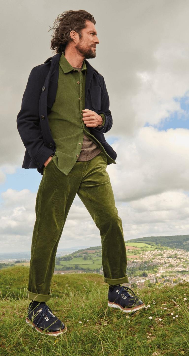 MAN IN CORD TROUSERS