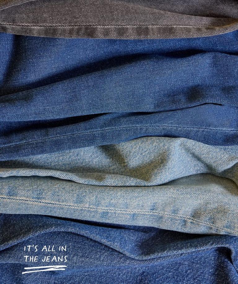 Close-up of jeans