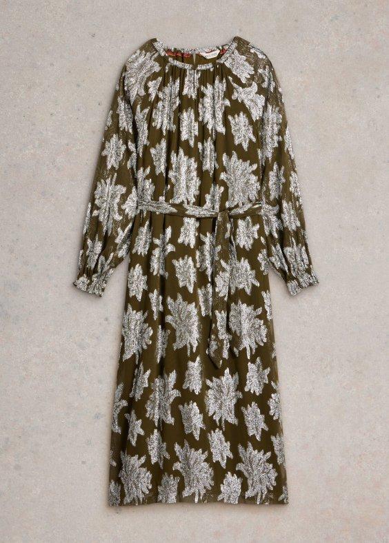 PHOEBE JACQUARD MAXI DRESS