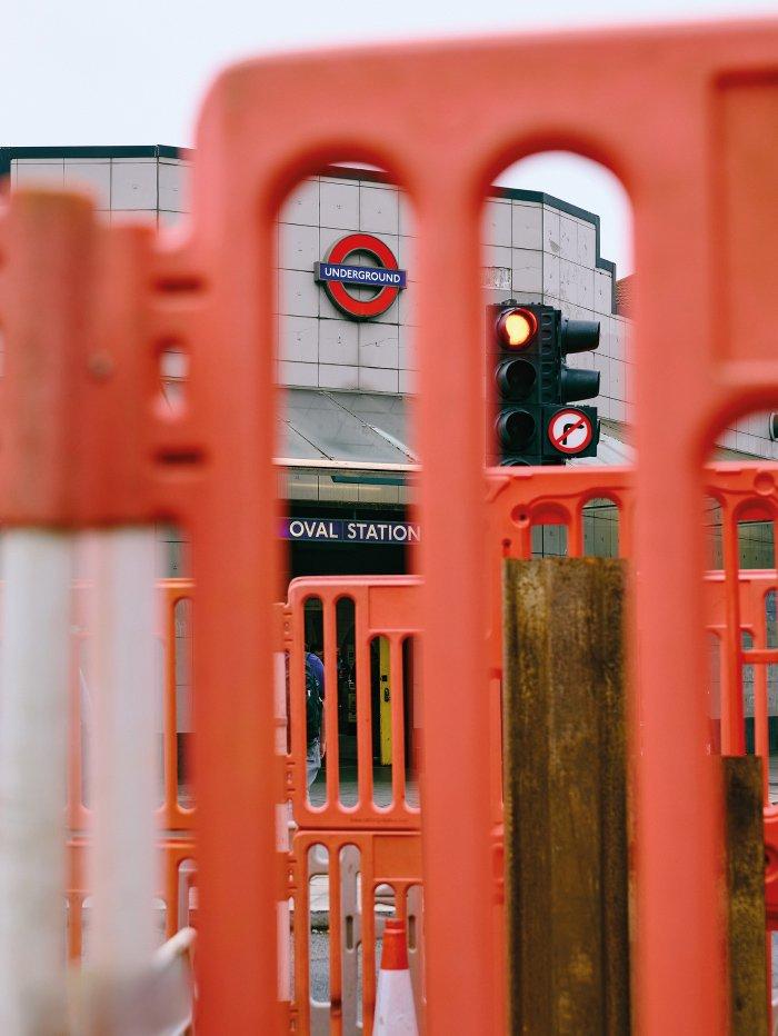 construction at oval