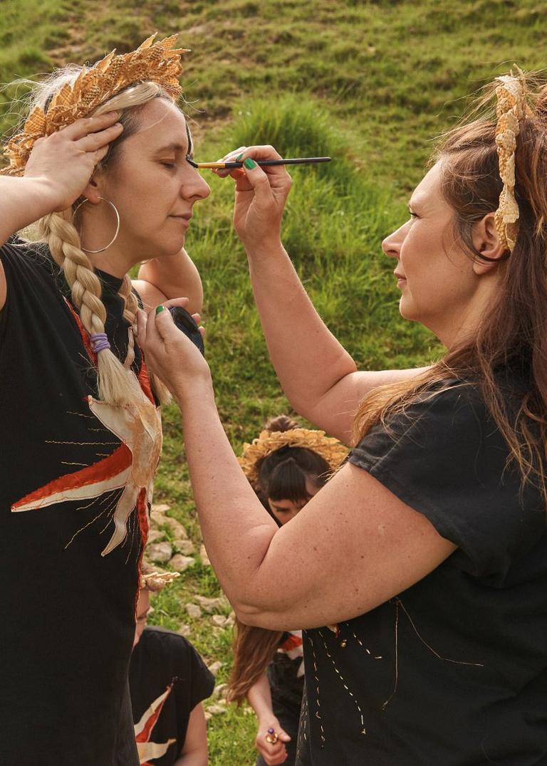 women morris dancers