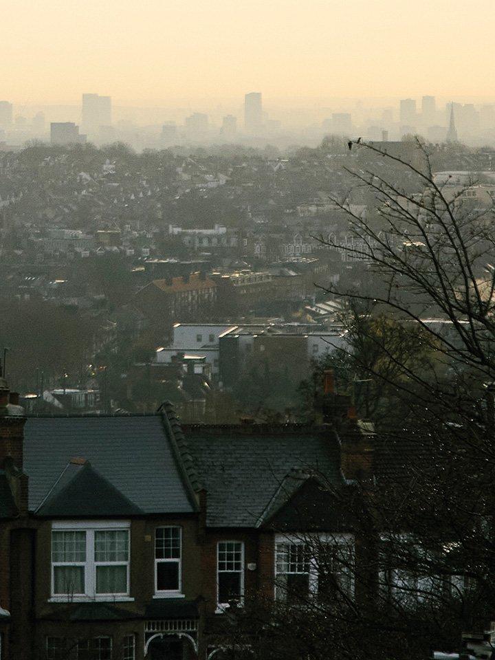 a view of a view of a city from a hilltop