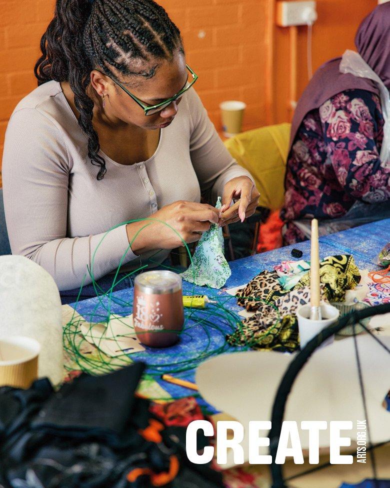 Woman doing craft