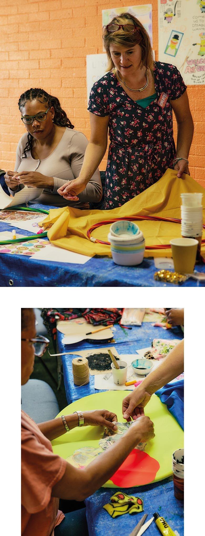 Women doing craft.