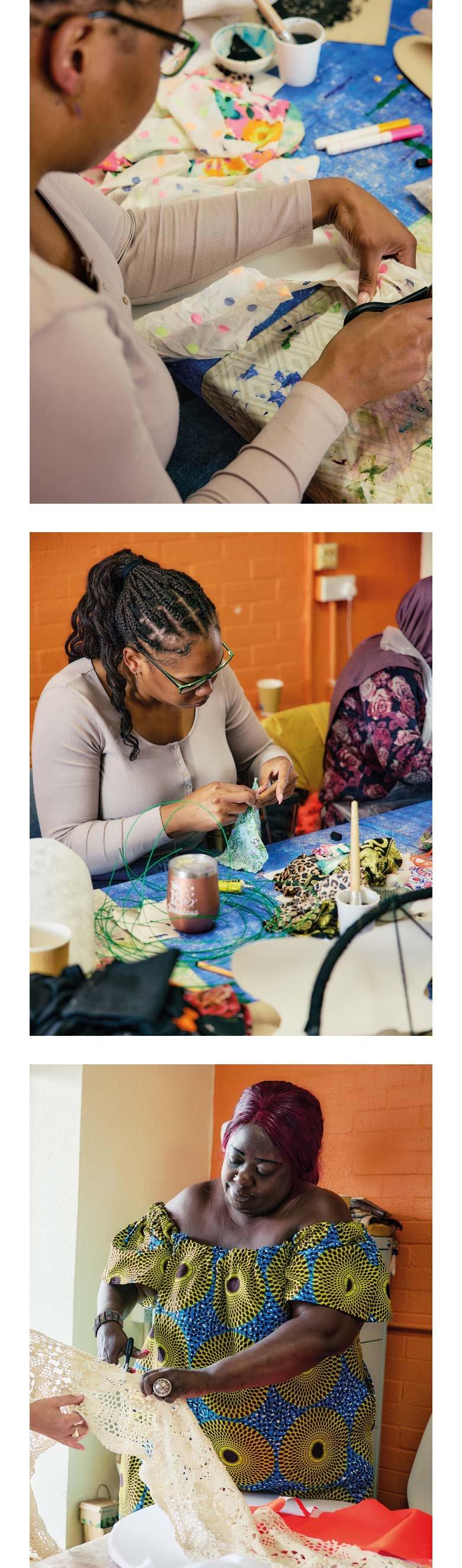 Women doing craft.