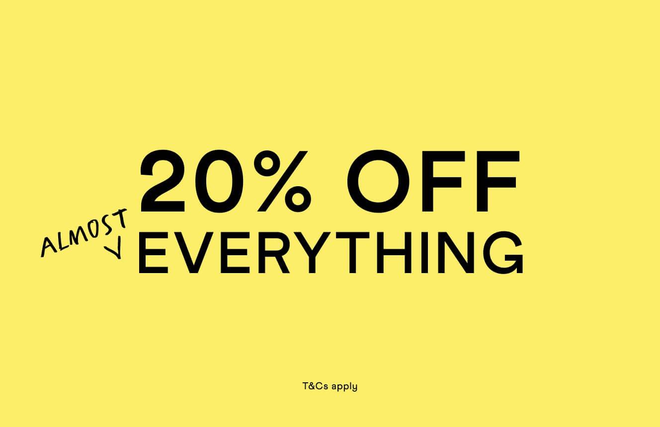 20% off everything, sale included