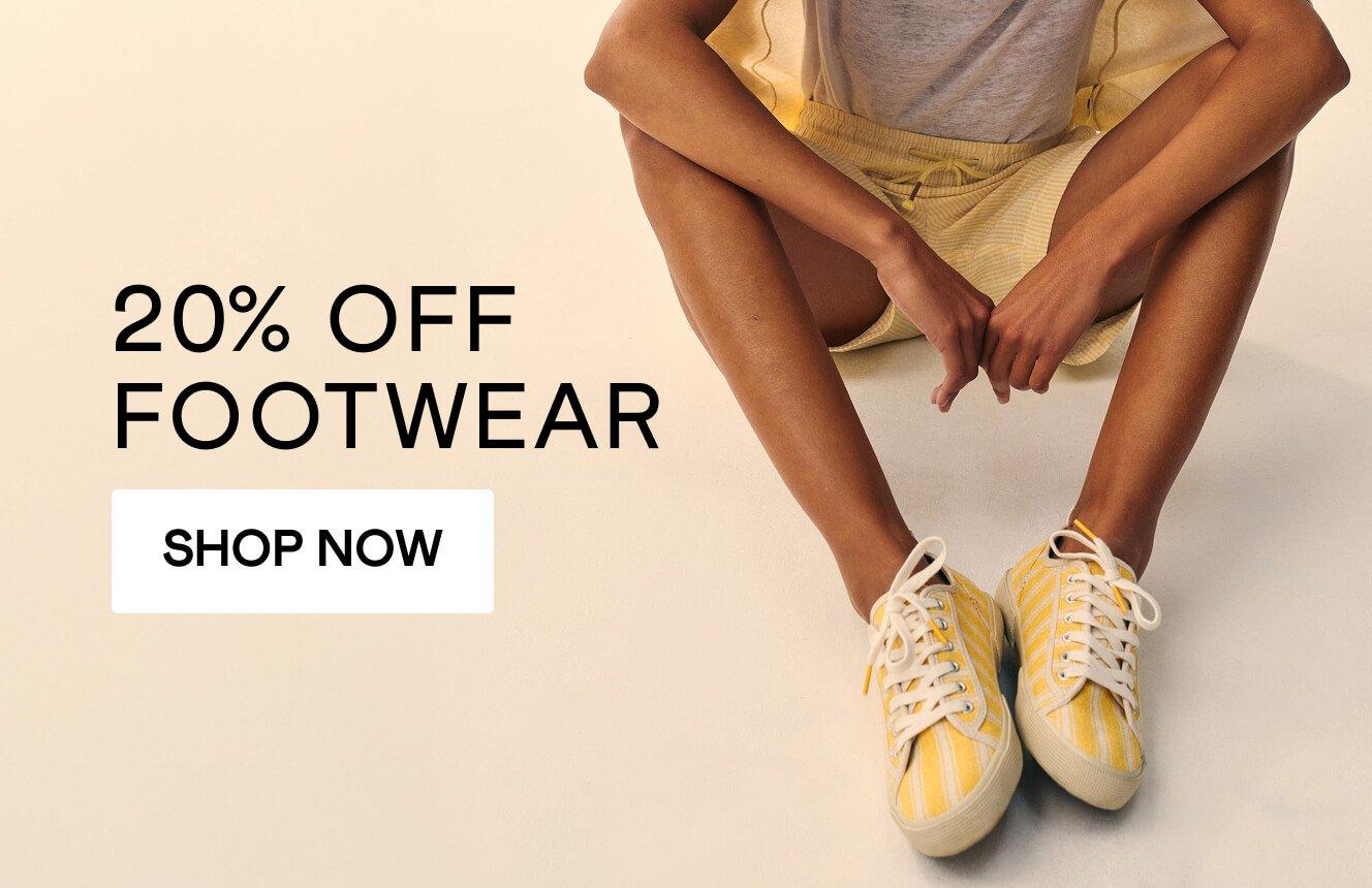 20% off footwear, click here to shop.