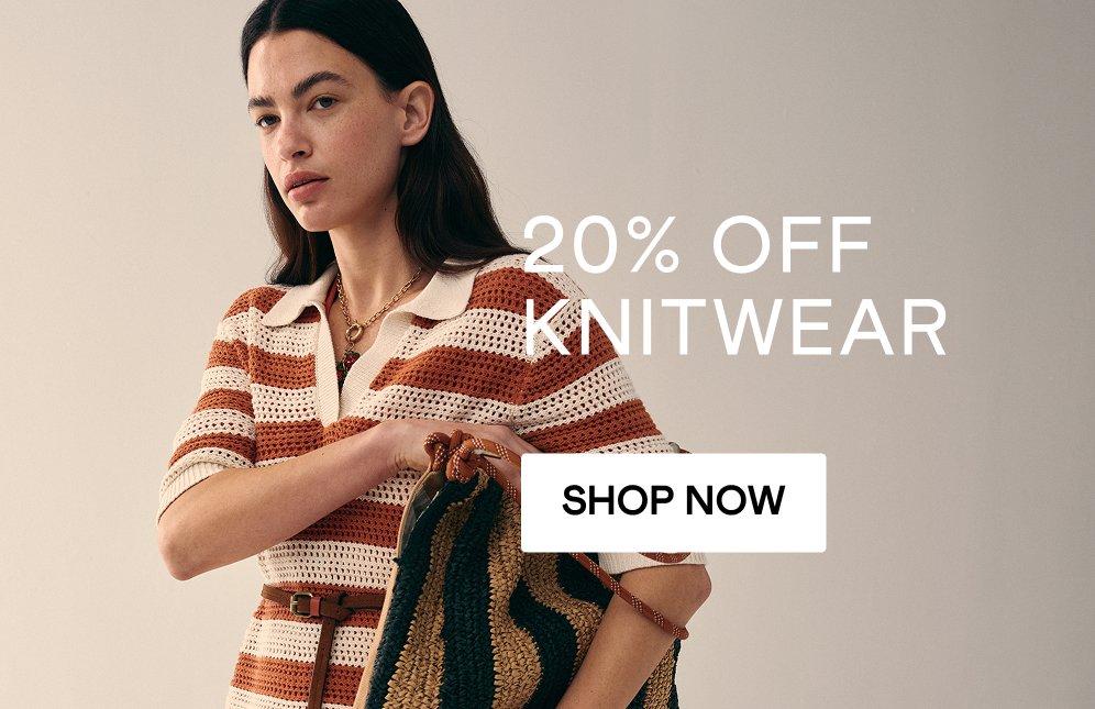 shop jeans20% off knitwear, click here to shop.