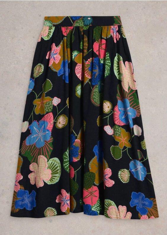 Abigail Print Midi Skirt
