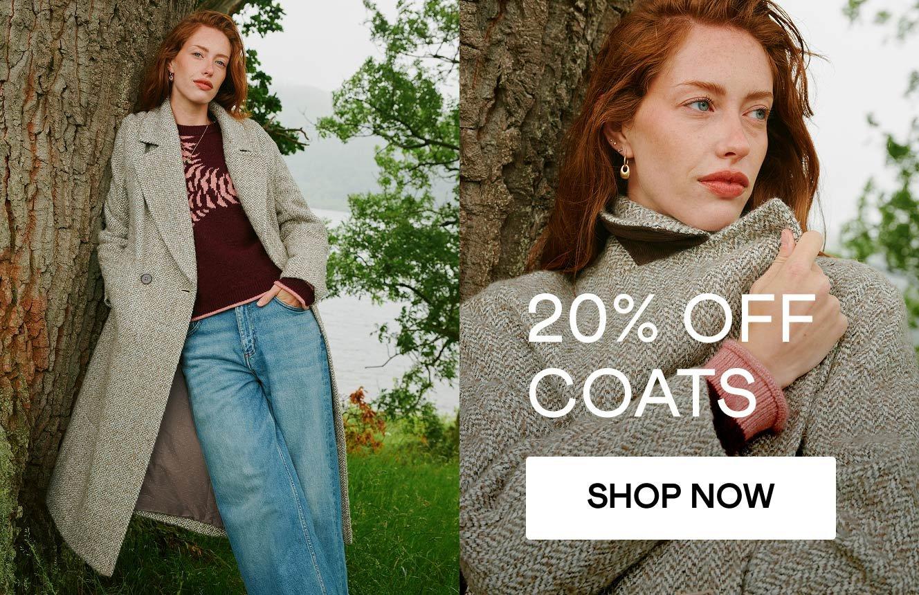 click here to save 20% on womens coats