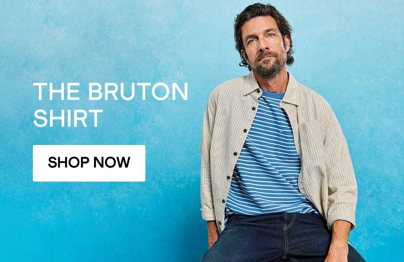 A man wearing the  Bruton Shirt, click here for more
