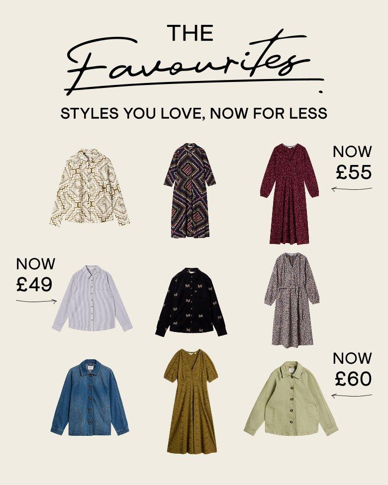 the favourites styles you love, now for less