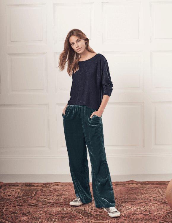 Wide leg trousers party on sale outfit