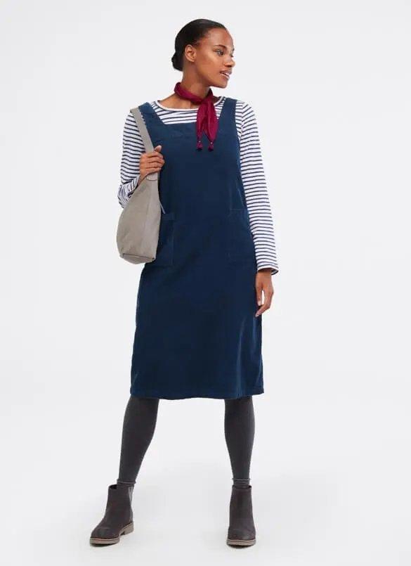 Pinafore dress with sales shirt