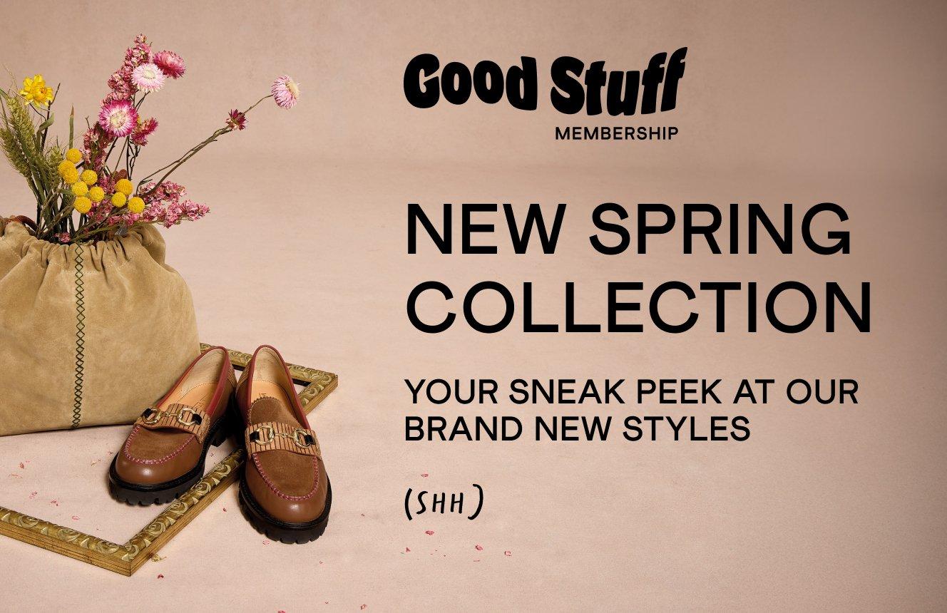 new pring collection, sneak peek for Good Stuff members.